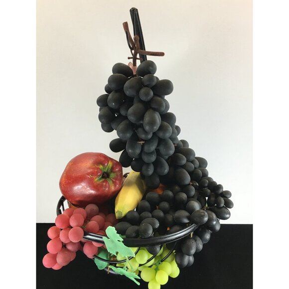 Vintage Fake Realistic Artificial Faux Fruit Mix Plastic Rubber Home Decor - Picture 10 of 16